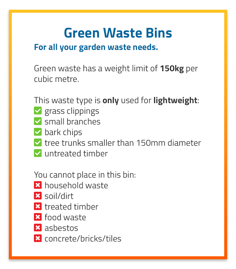 green waste bins guidelines