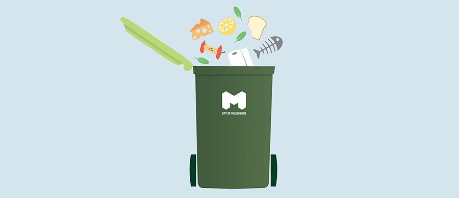 Melbourne food garden waste bin