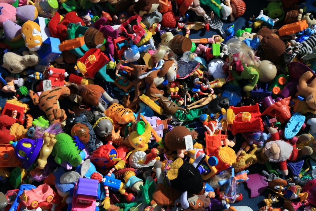 Plastic toys and how to reduce household waste