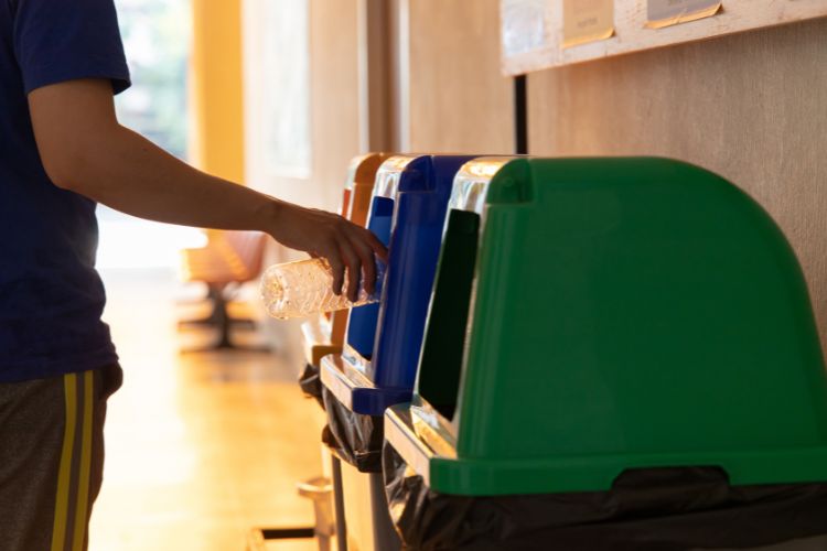 Skip Bin and Recycling at Schools