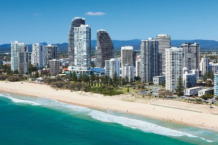 View of Broadbeach on the Gold Coast