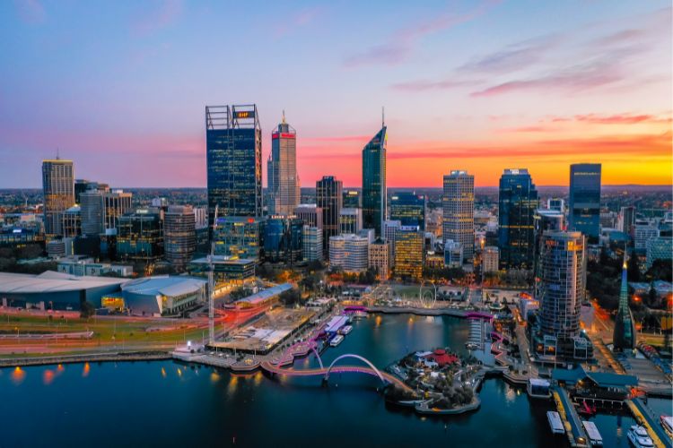 Aerial view of Perth